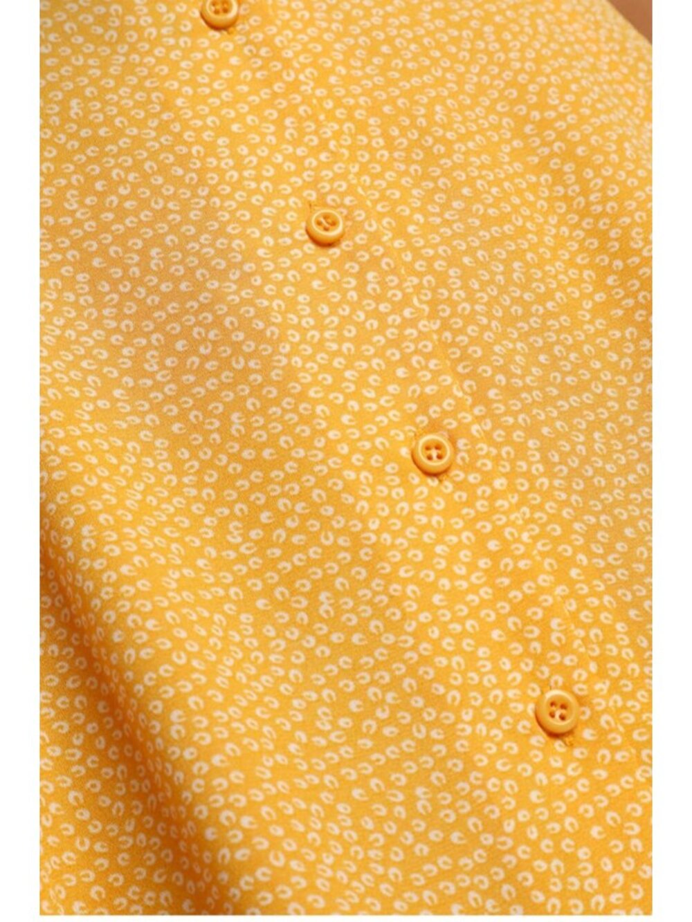Lulus Castana Mustard Yellow Button-Up Dress With Ruffle Sleeves & Tie Back XL - Picture 16 of 16